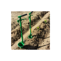 Transplanteur manuel à une seule poignée Qianain, outil de jardinage en métal, facile à utiliser pour l'agriculture et la fertilisation des semis