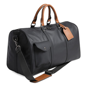 Borsa da viaggio da uomo di lusso di Design da viaggio Over Size in pelle di colore verde Navy, borsa da viaggio da esterno con cinturino lungo regolabile - Product Image 4