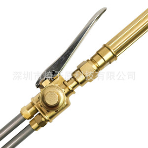 Antorcha de corte y soldadura con cabezal angular chapado en cobre y doble interruptor para soldadura de oxígeno, acetileno y propano, para corte de placas metálicas - Product Image 3