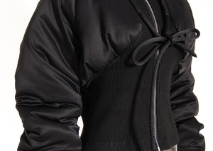 Nouvelle mode Unique <span class=keywords><strong>moto</strong></span> hiver chaud femmes vêtements dames vers le bas bulle culture veste bouffant femmes manteaux - Product Image 4