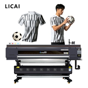 Imprimante jet d'encre à sublimation sans plis, à alimentation par rouleau, 4 têtes I3200, 1,9 m, pour l'impression de papier de transfert thermique sur vêtements de sport - Product Image 1