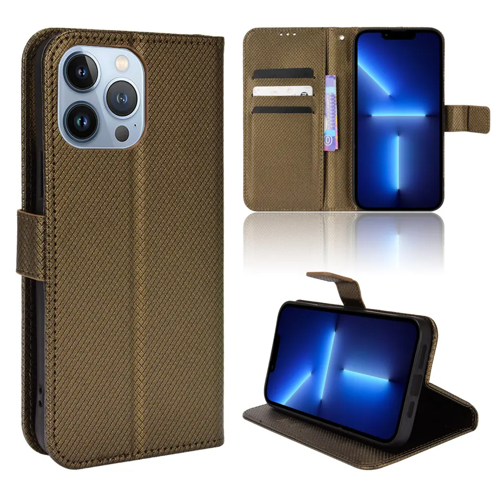 For iPhone 12 13 Case Shockproof Cell Phone Accessories Flip Stand Leather Tpu Wallet Phone Case Covers For iphone 13 Pro Max