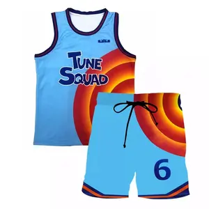Lebron James Tune Squad Uniform Space Jam 2 New Legacy Basketball Jersey  Costume 