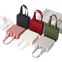 Boîte à bijoux portable et recyclable Minghong pour boucles d'oreilles, bracelets, colliers, bagues, avec doublure en éponge estampée, personnalisable