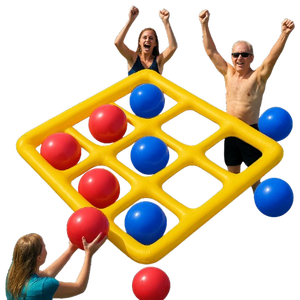 Vui vẻ Inflatable Tic Tac Toe hồ bơi trò chơi hoàn hảo cho mọi lứa tuổi bên hồ bơi và chơi nước trong nhà hoặc ngoài trời - Product Image 1