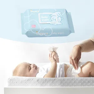 ÉCHANTILLON GRATUIT Produits pour bébés Eau pure et lingettes de protection pures avec étiquette personnalisée pour bébés
