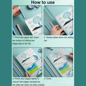 Morandi Multi-Color Custom PP <b>A4</b> Rod Clip Large Capacity Student Triangle <b>Folder</b> Transparent Test Paper Holder Organizer Office - Product Image 6