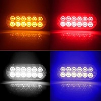 Yosovlamp voiture LED lumière latérale 12-24V camion voyant d'avertissement latéral 12LED 36W lumière clignotante haute puissance