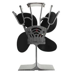 Ventilateur de <span class=keywords><strong>poêle</strong></span> en alliage d'aluminium écologique en gros d'usine pour accessoires de cheminée Design moderne non électrique - Product Image 6