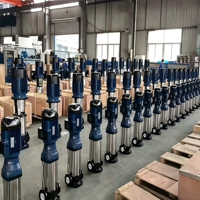 Pompe centrifuge verticale multi-étages haute pression 2,2 kW, moteur 3 CV, garantie 1 an pour systèmes industriels d'osmose inverse et d'eau propre