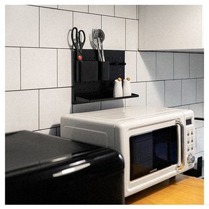 Utensils Storage Kitchen Rack Multifunction Home Bathroom Wall Holders Set Design Black Kitchen Metal Storage Rack For Utensils