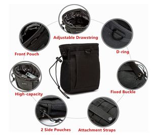 Bolsa para Equipo de Escalada en Roca, Bolsa para Tiza de Escalada con Clip Rápido para Cinturón y 3 Bolsillos, Excelente - Product Image 3