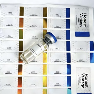 Etiquetas Adhesivas de Vinilo Impermeables con Diseño Nuevo, Rollo de Etiquetas Autoadhesivas con Logotipo para Impresión de Productos, Etiquetas para Viales de Péptidos de 3 ml y 10 ml - Product Image 5