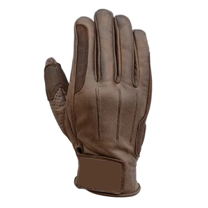 Guantes de Motocicleta de Cuero con Diseño de Cinco Dedos, Correa de Muñeca Ajustable, Impermeables y Antideslizantes para Deportes al Aire Libre y Ciclismo - Product Image 2