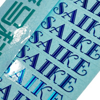 Autocollant de transfert personnalisé avec logo en feuille métallisée, découpé, imperméable et auto-adhésif