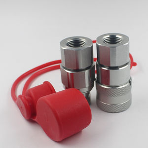 3/4 "SAE 1/2" corpo Skid Steer Loader Flat Face idraulico collegamento rapido accoppiatori scollegamento rapido SAE-12 di accoppiamento - Product Image 3