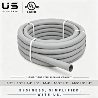 Conduit flexible en acier galvanisé étanche à l'eau, résistant aux vibrations, pour extérieur, conduit métallique en PVC LFMC pour HVAC