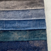 Tissu en velours uni ignifuge Bascolor Fashion Gold Blocking pour la décoration intérieure et la tapisserie de meubles, canapé Holland