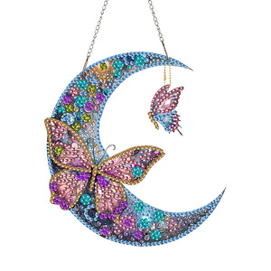 Peinture diamant 5D DIY, forme spéciale, papillon coloré en acrylique, puzzle de diamants en cristal, décoration faite à la main - Product Image 5