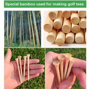 Tees de Golf con Logotipo Personalizado, Varios Colores, Tees de Golf Profesionales de Madera de Bambú, Reducen la Fricción y la Resistencia, Soporte para Tees de Golf - Product Image 3