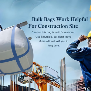 Huamaohengchun Bulk Bag,2 Ton Bag,4400lbs SWL Safty Factor 3:1,35"L x 35"W x 43"H, Heavy Duty Bulk Bags for Industry Agriculture - Product Image 5