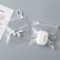 Mini sac à fermeture éclair en PVC givré personnalisé EVA poignée thermoscellée petite fermeture à glissière étanchéité bijoux chaussette emballage quantité minimale de commande 100 pièces pour montres