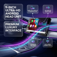 Reproductor Android para Auto de 10.1 Pulgadas con Android 15, DSP, Doble Micrófono con Reducción de Ruido, 8 Núcleos, Pantalla Multimedia Universal para Pedidos de Distribuidores