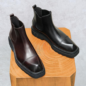 Robe de mariée en cuir de style luxueux personnalisée, chaussures derby respirantes à lacets, adaptées à la tenue de bureau masculine - Product Image 6