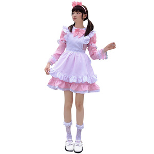 Disfraz <span class=keywords><strong>de</strong></span> Cosplay <span class=keywords><strong>de</strong></span> Alice para Cafetería, Restaurante, Mansión, Disfraz <span class=keywords><strong>de</strong></span> Sirvienta Lolita, Disfraz para Conveniones <span class=keywords><strong>de</strong></span> Anime, Disfraz para Actuaciones, Mangas Desmontables - Product Image 6