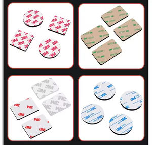 Cinta Adhesiva de Espuma Acrílica de Doble Cara 3M 4930, Corte por Troquelado, Alto Rendimiento, Color Blanco/Círculo de 25 mm y Otras Formas - Product Image 5