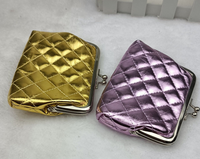 Porte-monnaie mini à boucle de 4 pouces, fourni par l'usine, sac à monnaie promotionnel, portefeuille court unisexe à fermoir, pochette à clés créative portable en PU