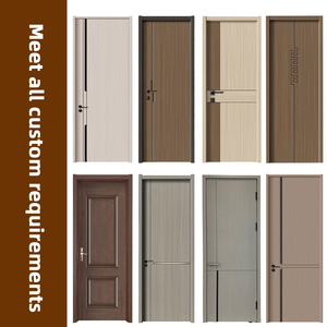 Vente directe du fabricant, portes intérieures en bois mélaminé insonorisées et imperméables, designs simples, portes <span class=keywords><strong>d</strong></span>'entrée pour hôtel, chambre à coucher - Product Image 3
