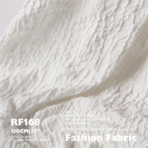 Nuova moda 3D elastico stropicciato ragnatela trama tessuto Jacquard per copricapo borse per la casa - Product Image 3