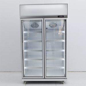 Enfriador Vertical de Bebidas con 2 Puertas de Vidrio para Supermercado, Exhibidor de Bebidas con Puerta de Vidrio, Refrigerador para <span class=keywords><strong>Coca</strong></span>-Cola - Product Image 4
