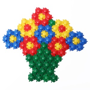 Bloques de Construcción HEXIE, juego de bloques Hexie que pueden estimular la imaginación de los niños, juego de 96 piezas, cada una con 24 piezas. - Product Image 5