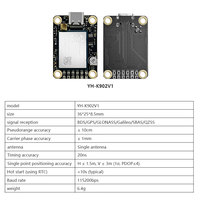 Module RTK GNSS XYZ YH-982V1 UM982 UM980 K922 K902 Capteur GPS BDS GLONASS Galileo pour la positionnement de drones de haute précision