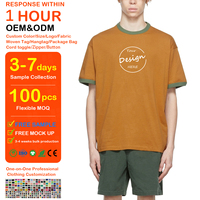 T-shirt uni à manches courtes de haute qualité pour hommes, logo personnalisé imprimé, coupe classique, respirant, décontracté, été, coton + homme + t-shirt