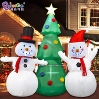 Décoration de Noël gonflable géante : Maison, Arbre LED et Père Noël gonflable pour extérieur