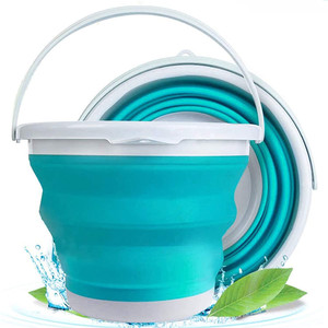 Factory Wholesale 5 Gallon Folding Bucket Travelling Camping Fishing Collapsible Bucket Portable Folding Bucket