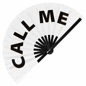 Éventail en bambou de haute qualité, personnalisé, pour fête, cadeau, 13 pouces, grand éventail à main - Product Image 1