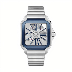 Người Đàn Ông Của 904L Cơ Khí Xem Hình Chữ Nhật Thép Không Gỉ Con Trỏ Quay Số Tùy Chỉnh Chất Lượng Cao nhất Hollow Bvfactory 39.8Mm Eta - Product Image 2