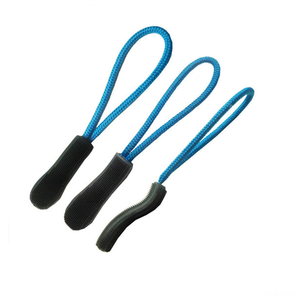 Tiradores de cremallera tipo U Lanke, cabeza de tracción de cuerda de punto con logotipo de plástico de goma para ropa al aire libre, deslizadores de cremallera de alta calidad - Product Image 3