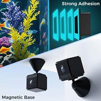 Caméra WiFi pour animaux de compagnie, aquarium, terrarium, 2K HD CMOS 3MP, audio bidirectionnel, installation facile et rapide, enregistrement 24h/24 et 7j/7, vision nocturne, mini caméra