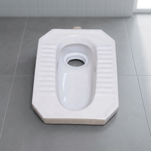 Produit de salle de bain en céramique sanitaire en porcelaine blanche MD, cuvette de toilette à la turque moyenne et profonde, prix bas du fabricant, bonne qualité d'exportation - Product Image 4