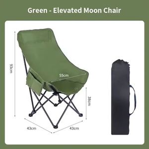 Chaises de camping légères, portables et pliables pour le camping en plein air, la randonnée, la pêche, l'alpinisme, la plage - Product Image 3