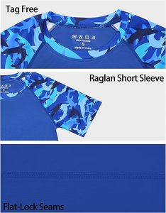 Maillot <span class=keywords><strong>de</strong></span> <span class=keywords><strong>bain</strong></span> <span class=keywords><strong>anti</strong></span>-<span class=keywords><strong>UV</strong></span> UPF 50+ pour garçon, manches courtes, été, surf, pêche, protection solaire, t-shirts personnalisés pour enfants et jeunes, protection <span class=keywords><strong>UV</strong></span> - Product Image 4
