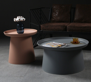 Mesa de Centro Moderna de Diseño Nórdico Simple, Mesa Auxiliar Baja Colorida para Apartamentos Pequeños, Producto de Mesas de Centro para Sala de Estar - Product Image 3