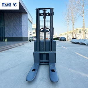Apilador WGZN de 1.5 Toneladas con Sistema Antirretorno Seguro y Brazo de Dirección Ergonómico para Carga en Inclinaciones Interiores, Apilador de Paletas Totalmente Eléctrico - Product Image 3