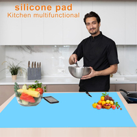 Échantillon gratuit tapis de table en silicone extra large sans BPA tapis en silicone de qualité alimentaire pour bar cuisine artisanat tapis de cuisson en silicone