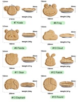 Nouveaux produits 2024, assiette à ventouse en silicone pour bébé, vaisselle pour bébé, assiette en bambou pour enfants, assiettes en bambou pour bébé